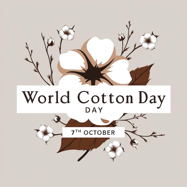 World Cotton Day October 7 Banner Design