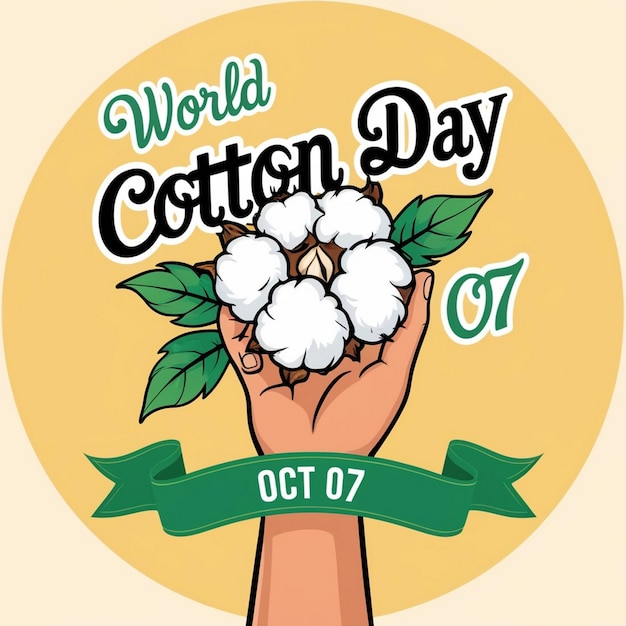 World Cotton Day October 7 Banner Design