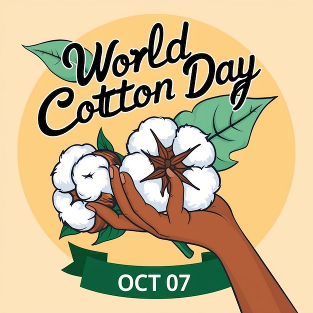 World Cotton Day October 7 Banner Design