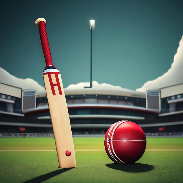 World Cup 2023 bat ball Helmet cricket resource ai generated