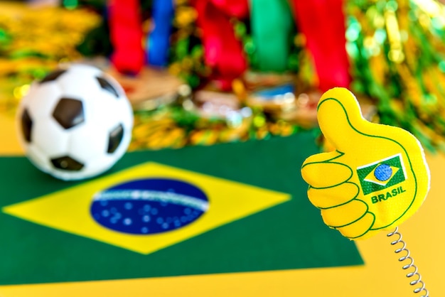 World Cup items from the brazilian fans