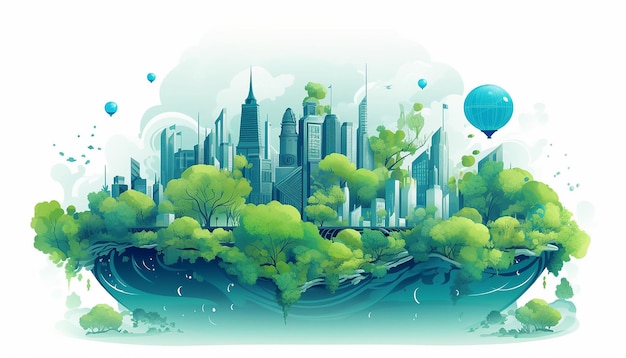 world environment day illustration