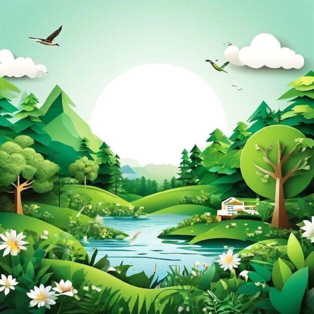 World environment and earth day Illustrations