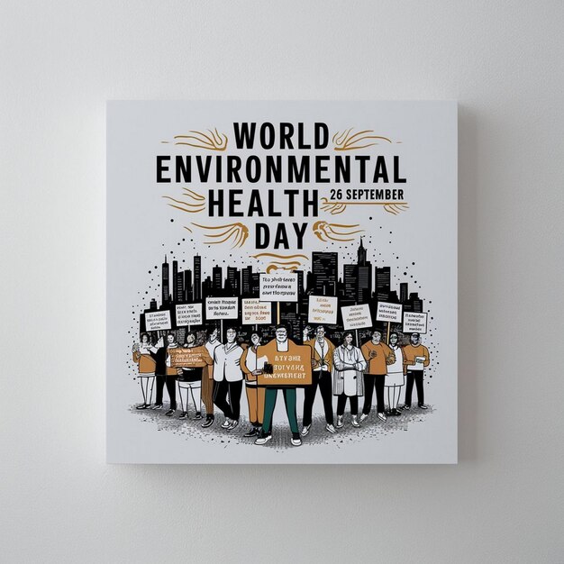 Photo world environmental health day celebration design