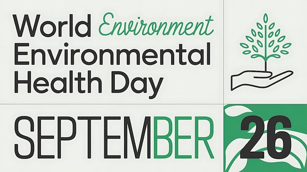 Photo world environmental health day poster