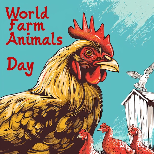 World Farm Animal Day promotional Instagram postWorld Farm Animal Day promotional Instagram post