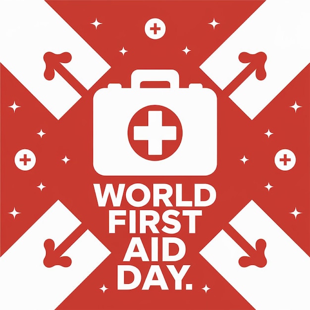 Photo world first aid day concept