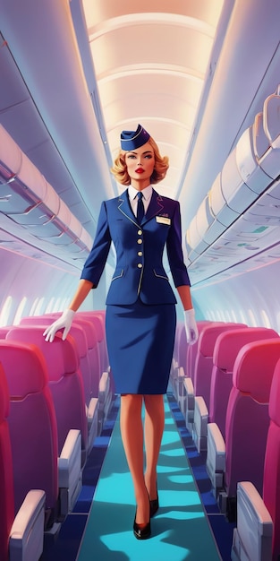 world Flight Attendant Day the flight attendant is on board the plane a woman at work