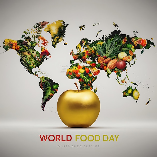 Photo world food day banner poster gift card desing