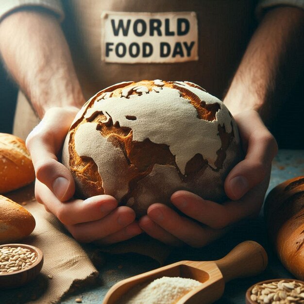 Photo world food day celebration with healthy food ai image