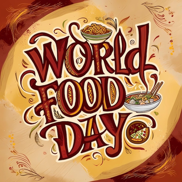 Photo world food day celebration