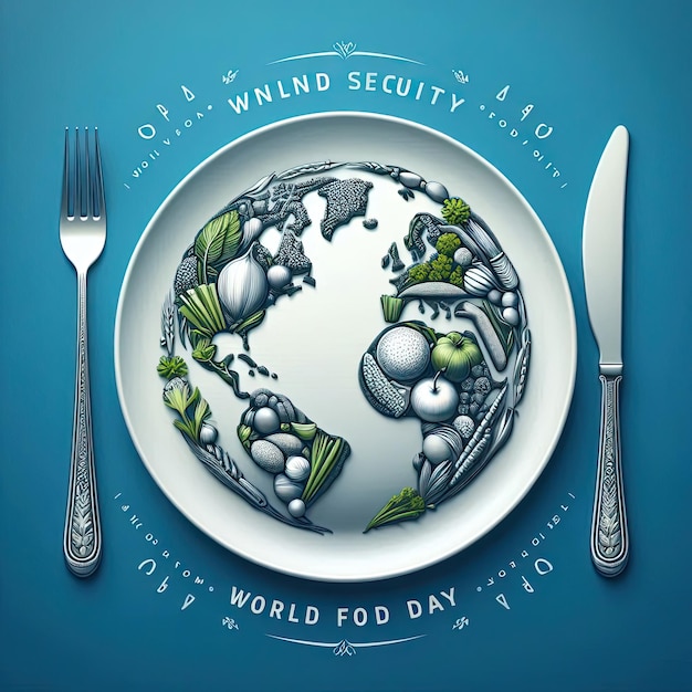 Photo world food day concept background world vegetable day vegan day concept