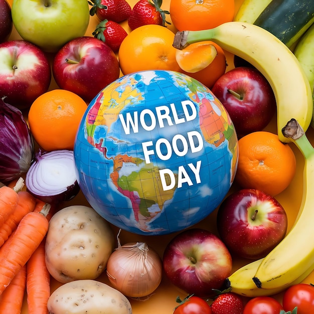 Photo world food day design