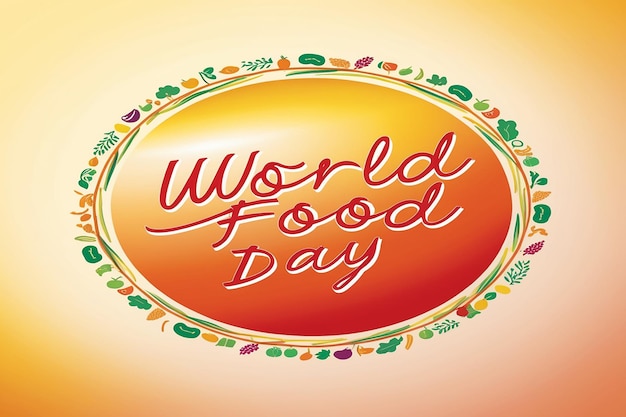 Photo world food day natural logo