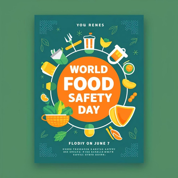 Photo world food day on october 16th with meals fruits and vegetable illustrations on isolated background