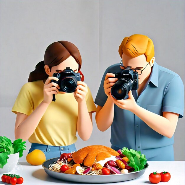 Photo world food day on october 16th with meals fruits and vegetable illustrations