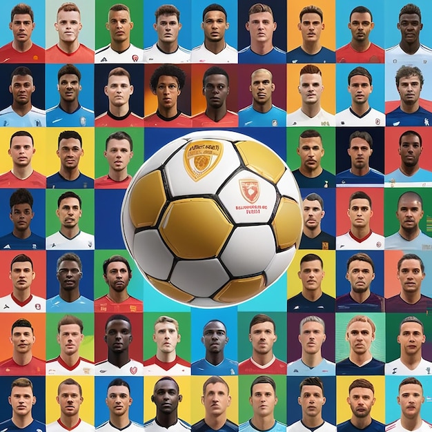 World football cup background with golden trophy