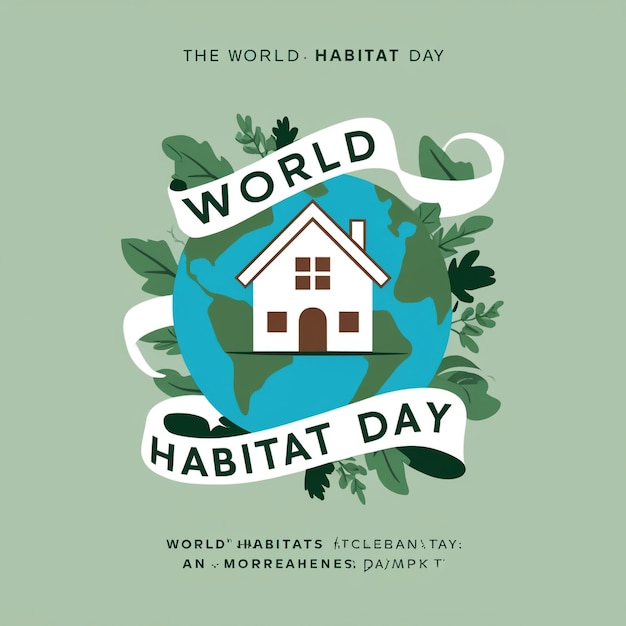 World Habitat Day Flat Design