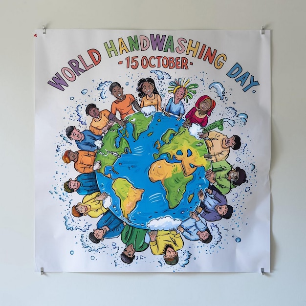 World Hand Washing Day Illustration