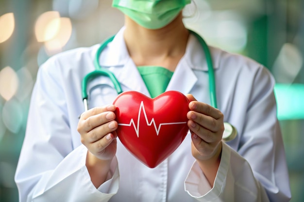 World Heart Day Doctor holding heart