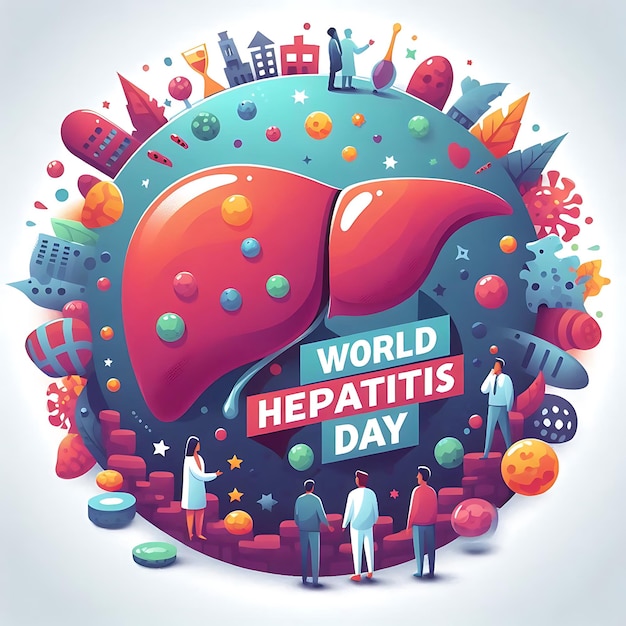 Photo world hepatitis day a poster for the worlds worlds best friend