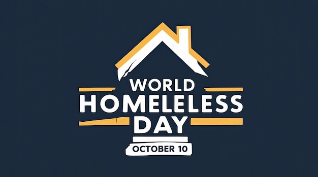 World Homeless Day backdrop with a torn paper house on a world map Observing the world homeless day background