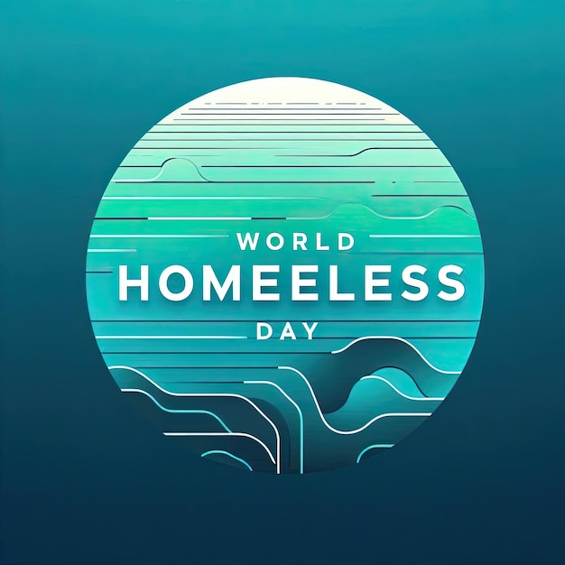 World Homeless Day Design suitable for greeting card poster and banner