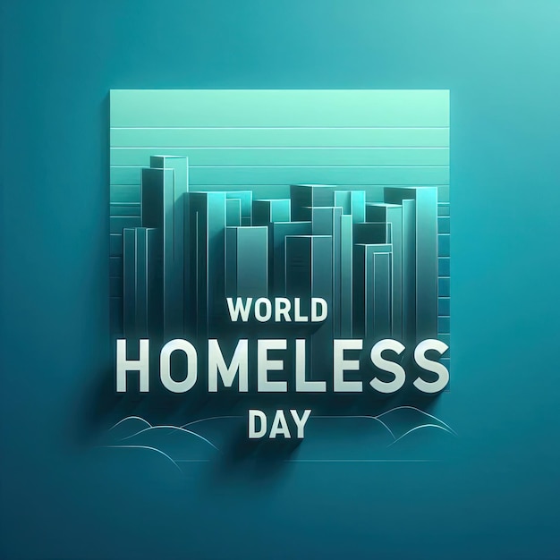 World Homeless Day Design suitable for greeting card poster and banner