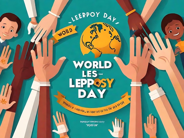 World Leprosy Day Vector Illustration in Flat Design