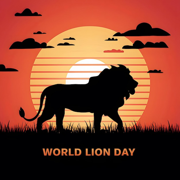 Photo world lion day