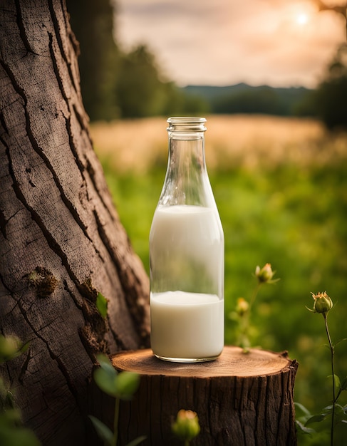 World Milk Day Milk bottle on wooden table 4