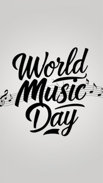 World Music Day or international music day World Music Day poster Happy World Music Day