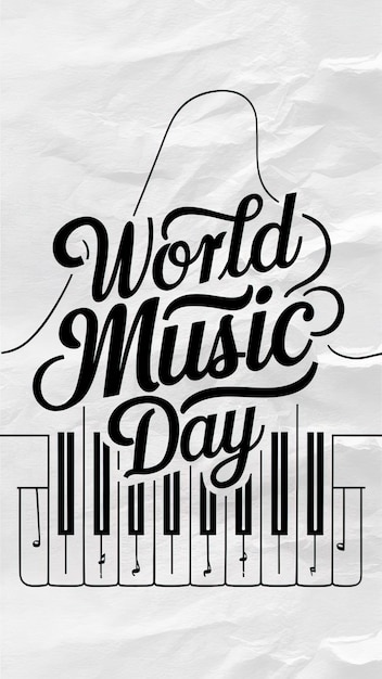 World Music Day or international music day World Music Day poster Happy World Music Day