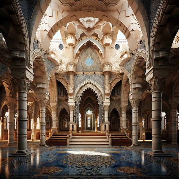 World nice medieval mosques images Generative AI