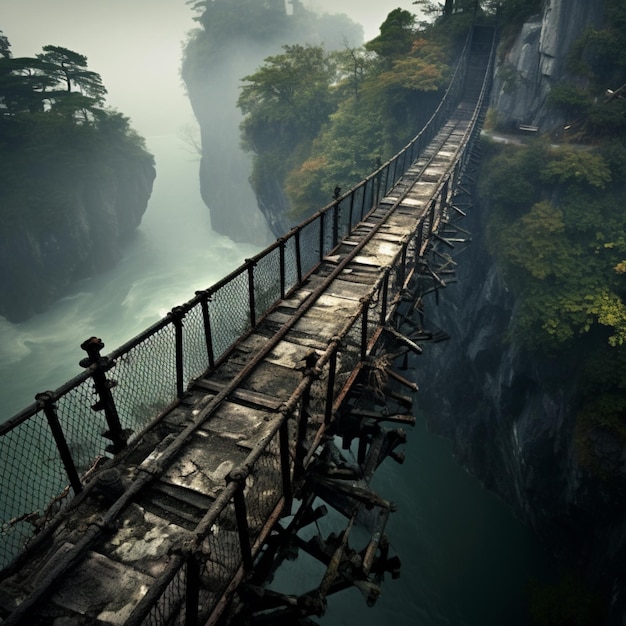 World number one dangerous bridge images Generative AI