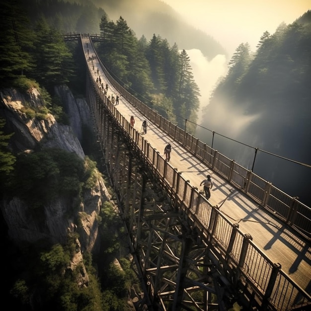 World number one dangerous bridge images Generative AI