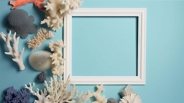 World Oceans Day Photo Frame Mockup