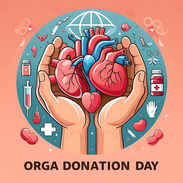 Photo world organ donor day a poster for an event that says quot an event for charity quot