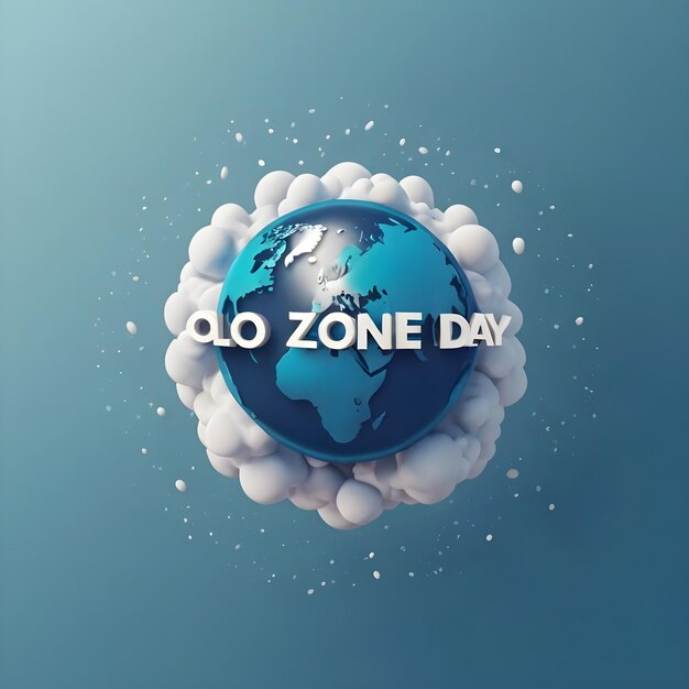 Photo world ozone day awareness post wallpaper and background design for social media