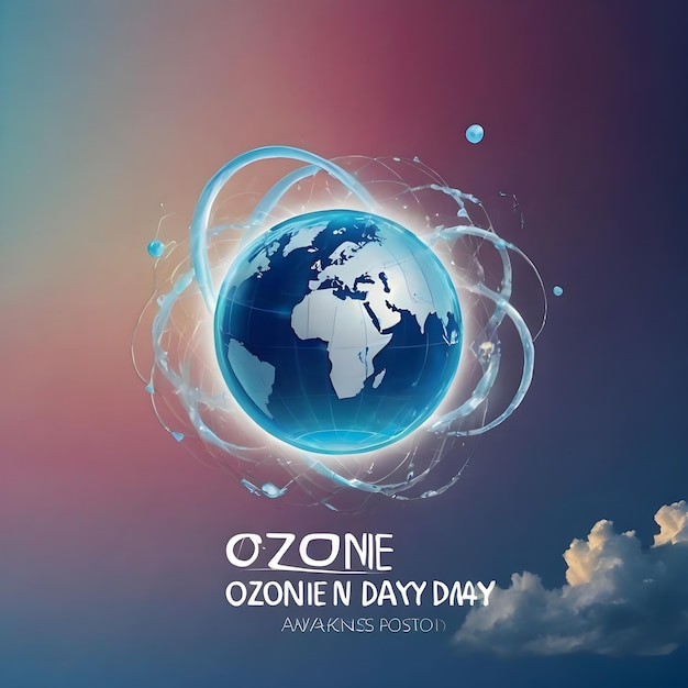 Photo world ozone day awareness post wallpaper and background design for social media