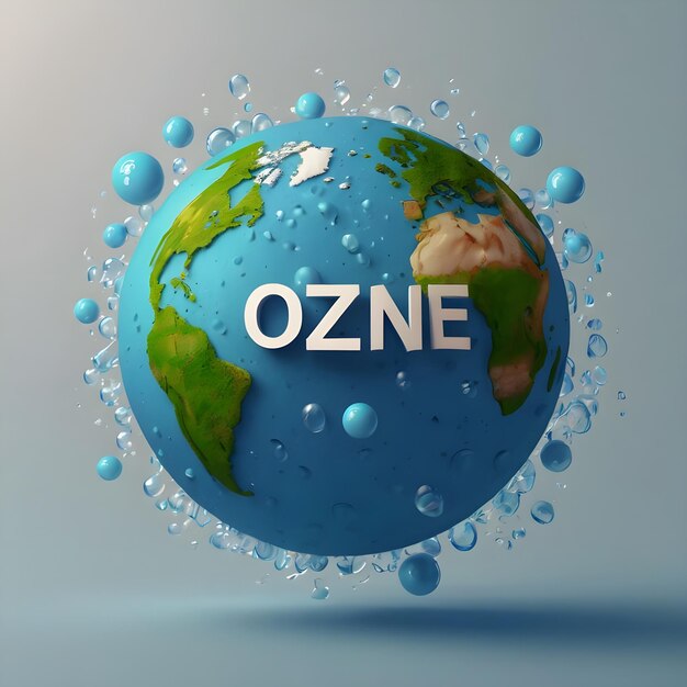 Photo world ozone day awareness post wallpaper and background design for social media