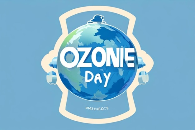 Photo world ozone day design of world and ozone layer ai image