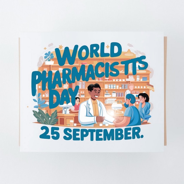 Photo world pharmacists day celebration design