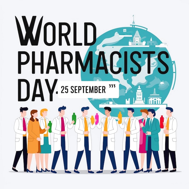 Photo world pharmacists day celebration design