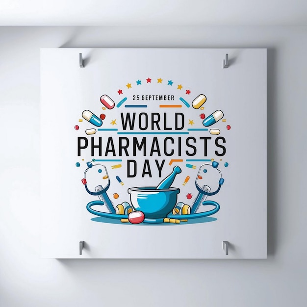 Photo world pharmacists day celebration design