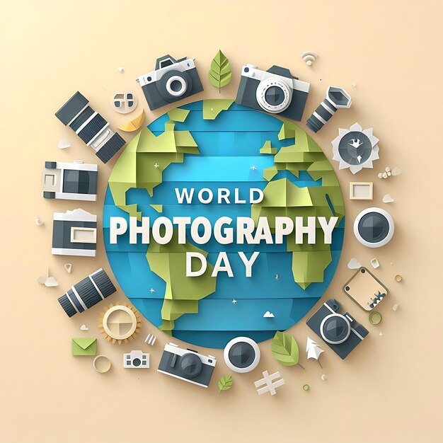 a world photo with a picture of a world that says world photography day