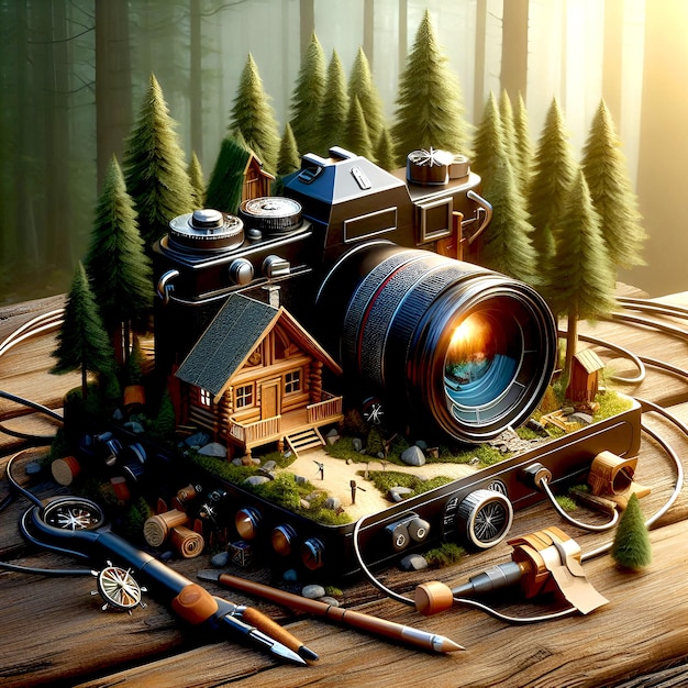 World Photography Day Celebrate with Stunning Digital Art Travel Camera Forest