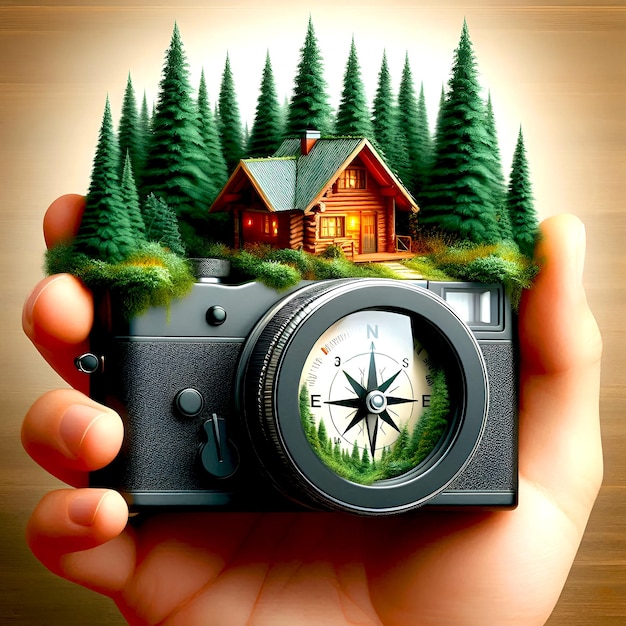 World Photography Day Celebrate with Stunning Digital Art Travel Camera Forest