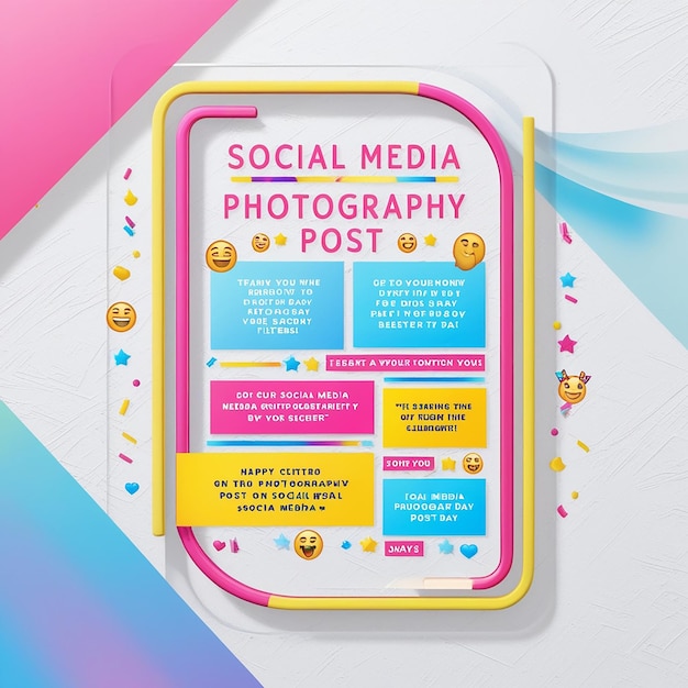 World Photography Day poster banner template design