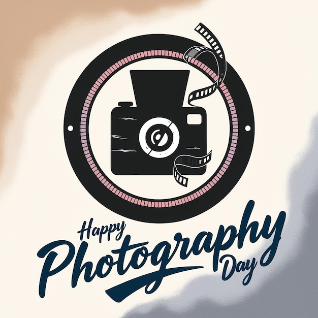 Photo world photography day poster banner template design